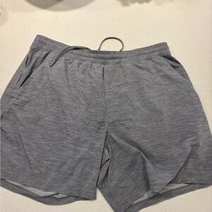 Lululemon Athletica Men's Heather Gray Athletic Shorts